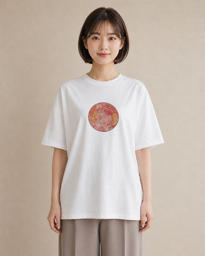 デザインTシャツ レディース お寿司 食べ物 フード イラスト お洒落 ママ カフェ服 白T