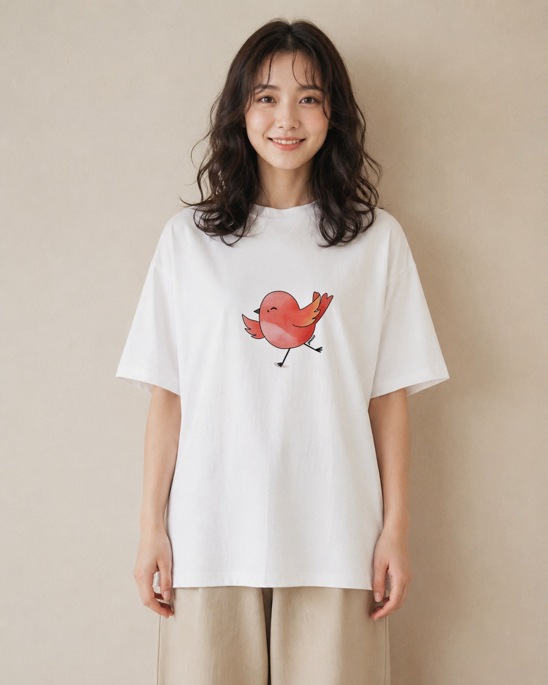 グラフィックTシャツ レディース ひよこ 動物 アニマル イラスト 普段使い 女性向けギフト 散歩 白T