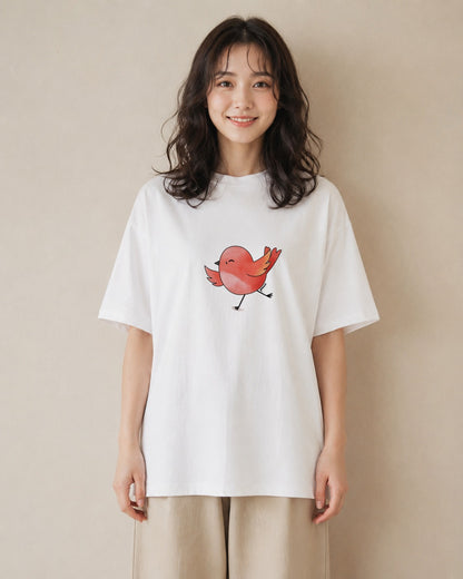 グラフィックTシャツ レディース ひよこ 動物 アニマル イラスト 普段使い 女性向けギフト 散歩 白T