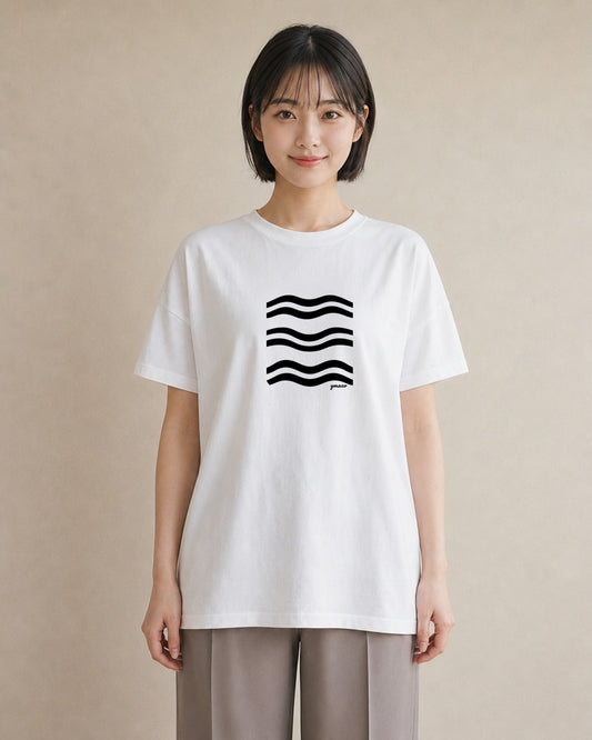Tシャツ レディース 海 リゾート 夏 イラスト アート風 女性 旅行用 白T