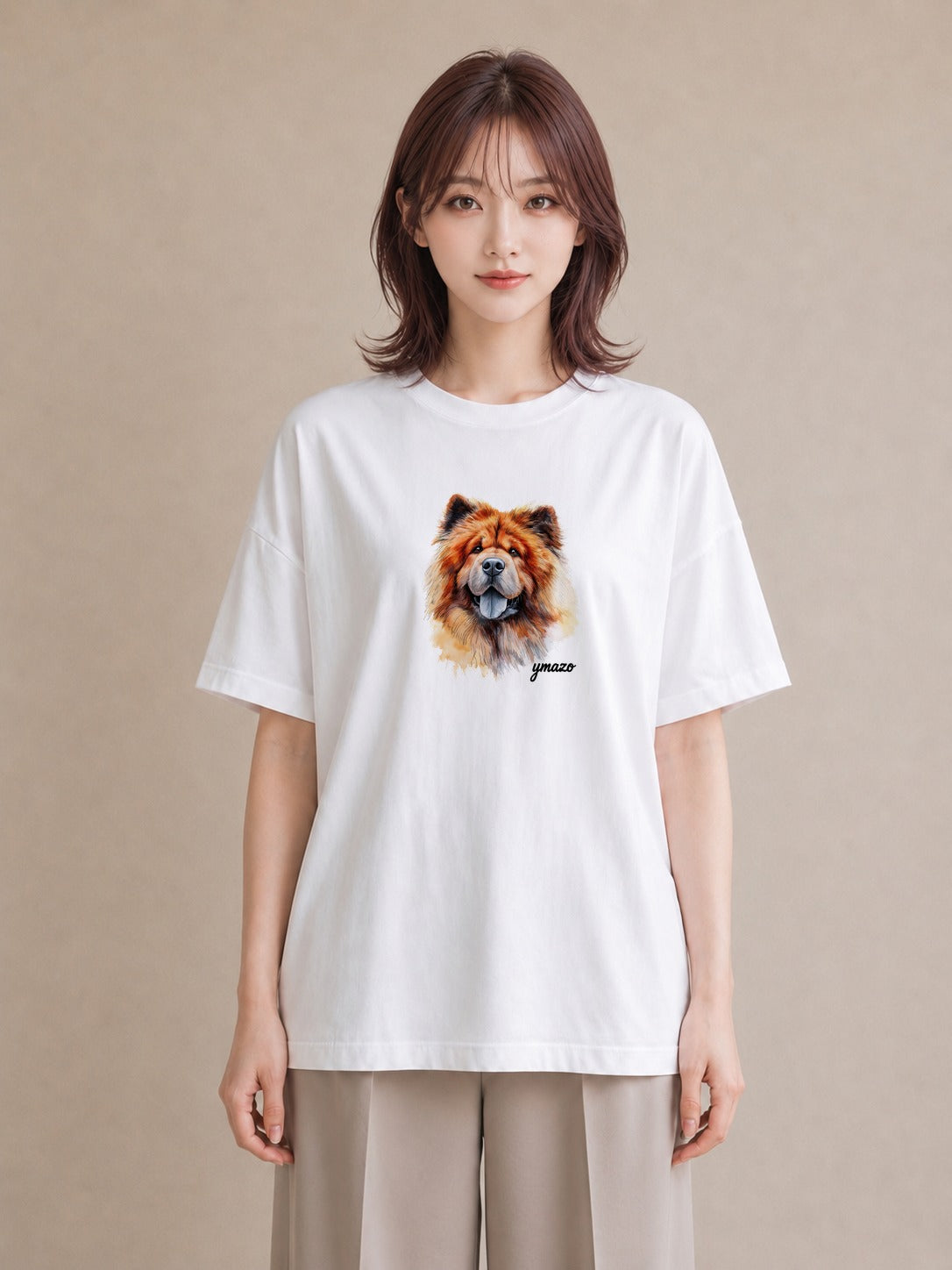 プリントTシャツ レディース 柴犬 しばいぬ 犬 いぬ イラスト ヴィンテージ風 ルームウェア ギフト 白T