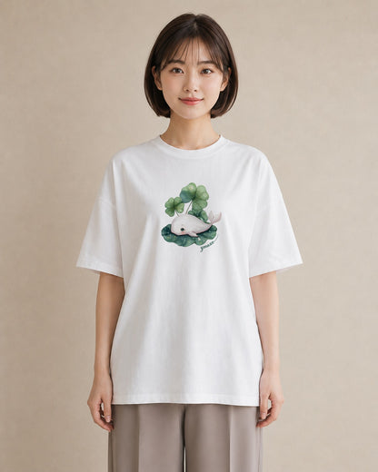 半袖Tシャツ レディース チンアナゴ 海の生き物 海 イラスト ゆるかわ 春服 ミセス 白T