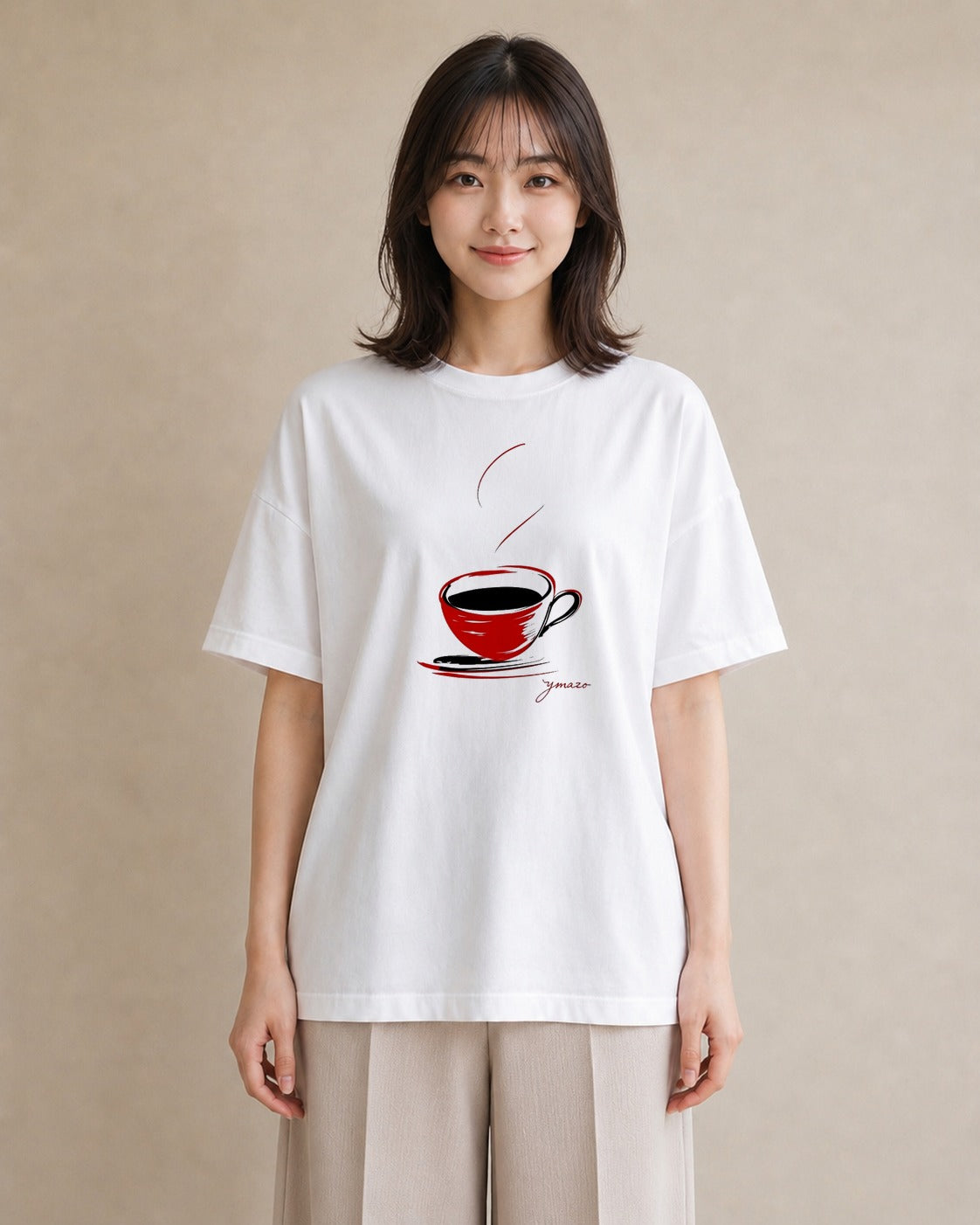 プリントTシャツ レディース コーヒー カフェ 珈琲 イラスト ヴィンテージ風 部屋着 女性向けギフト 白T