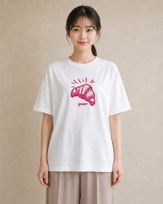 グラフィックTシャツ レディース パン ベーカリー イラスト こなれ感 姉妹 送別ギフト 白T