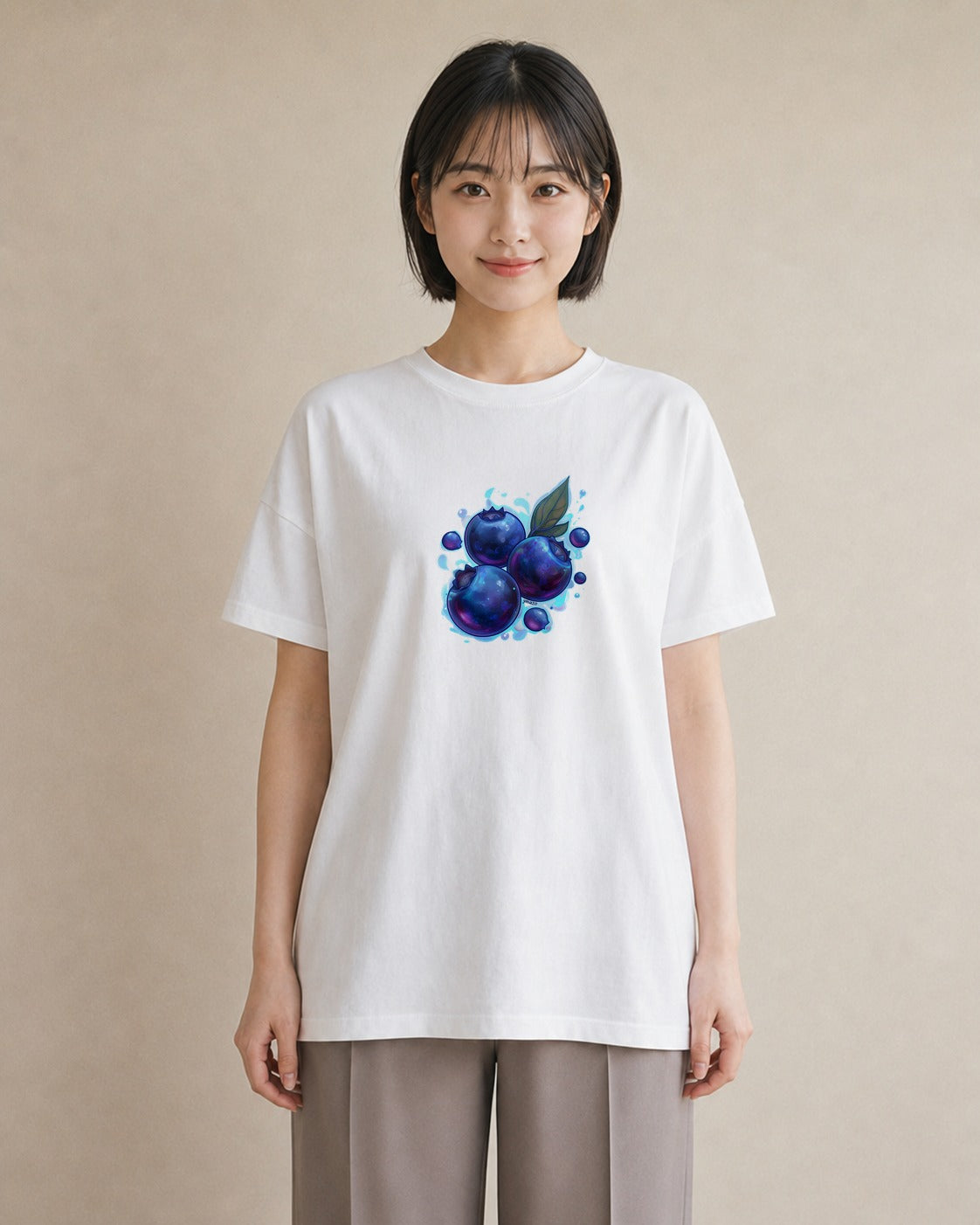 デザインTシャツ レディース 木の実 植物 ボタニカル イラスト シック クリスマス 旅行 白T