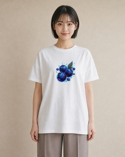デザインTシャツ レディース 木の実 植物 ボタニカル イラスト シック クリスマス 旅行 白T