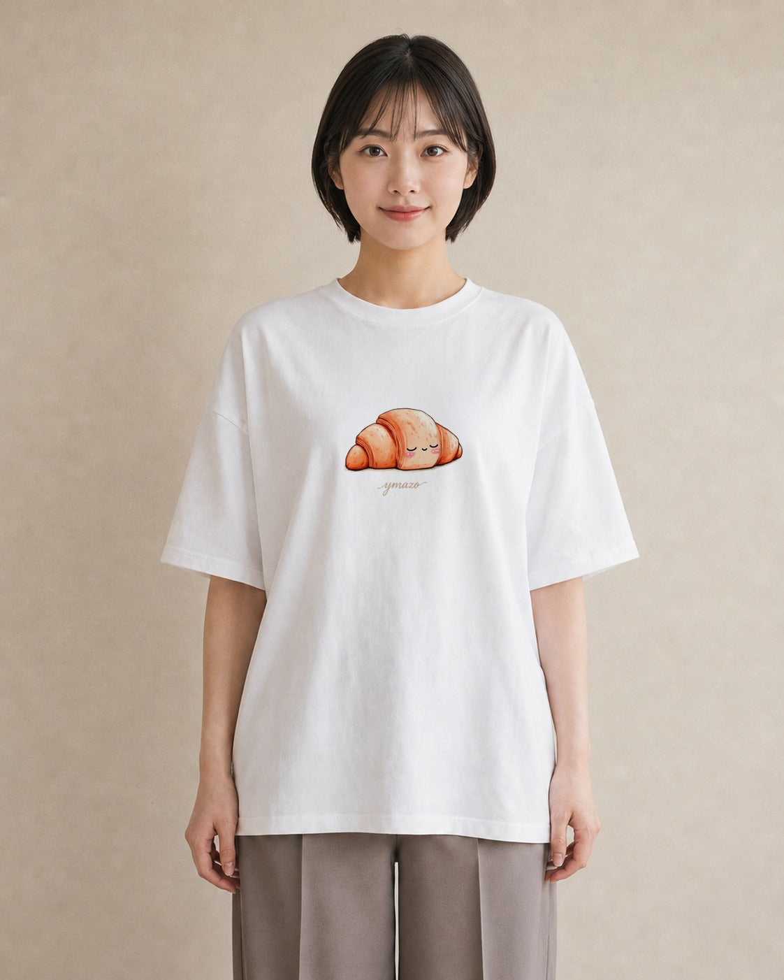 半袖Tシャツ レディース 食パン 食べ物 フード イラスト モード 姉妹 送別ギフト 白T