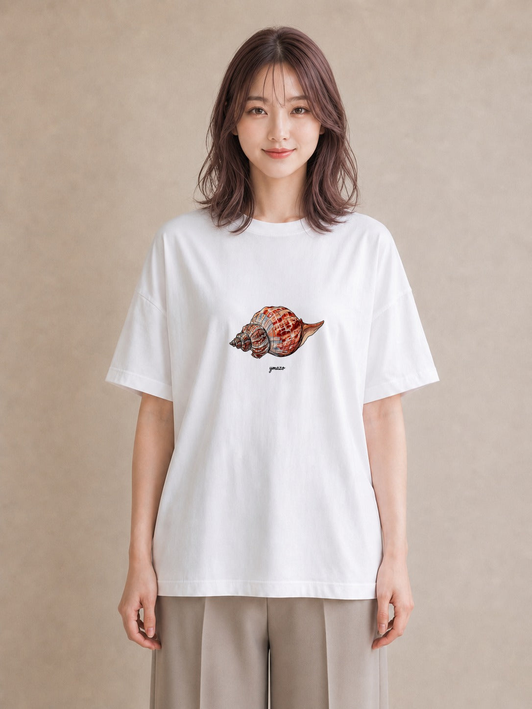グラフィックTシャツ レディース ダンゴムシ 昆虫 虫 イラスト ギフト 母の日 白T