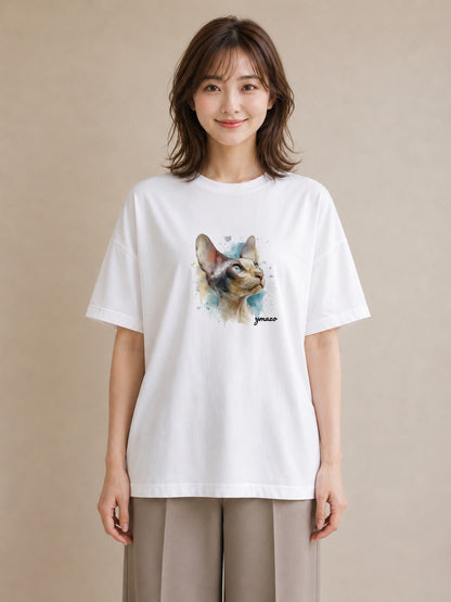 プリントTシャツ レディース 猫 ねこ イラスト ゆるかわ ホワイトデー 春服 白T