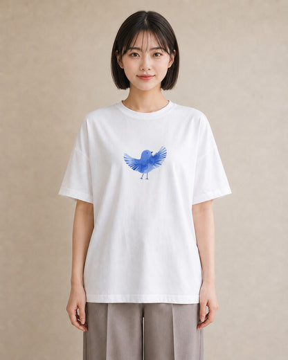 グラフィックTシャツ レディース マメルリハ ペット 動物 イラスト 女子会 お揃い 白T