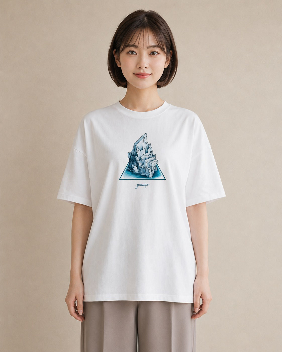 プリントTシャツ レディース 紙の船 水辺 ナチュラル アンティーク イラスト おしゃれギフト 社会人 白T