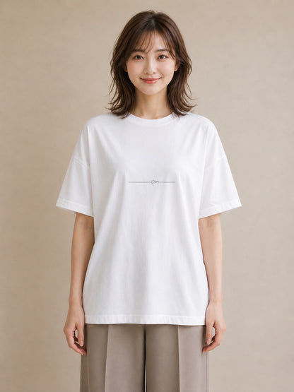 プリントTシャツ レディース 幾何学 ミニマル ジオメトリック イラスト 可愛い カフェ巡り 女子会 白T
