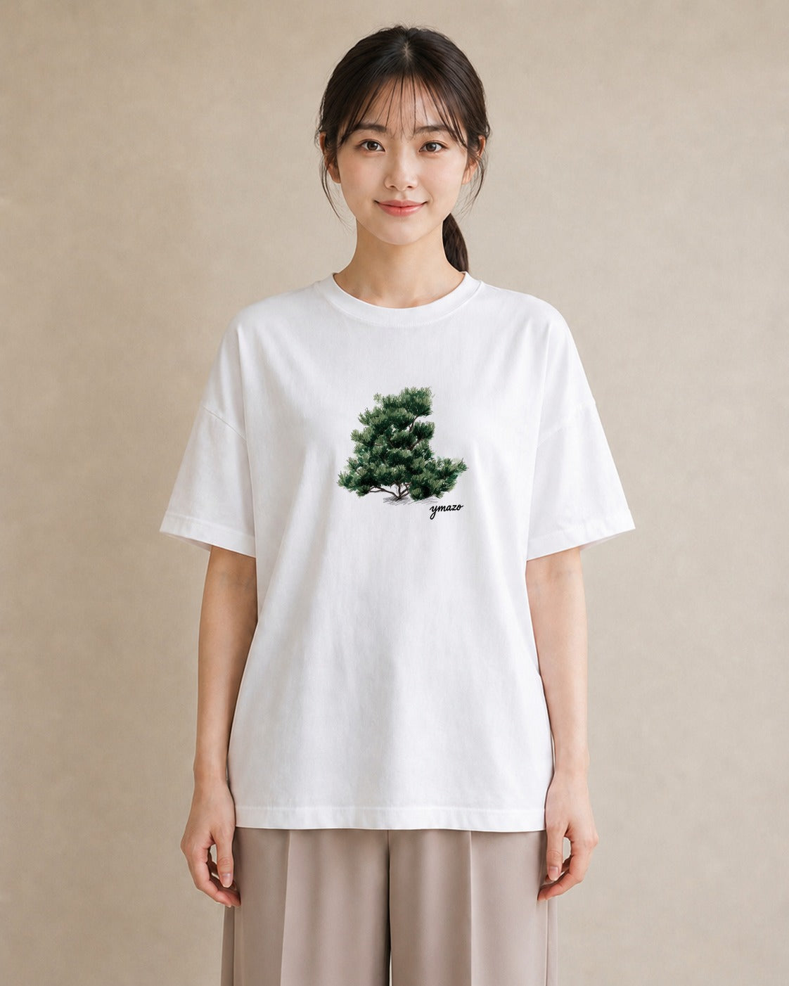 グラフィックTシャツ レディース 青の水彩 風景 ブルー ナチュラル アンティーク イラスト 女性 旅行用 白T
