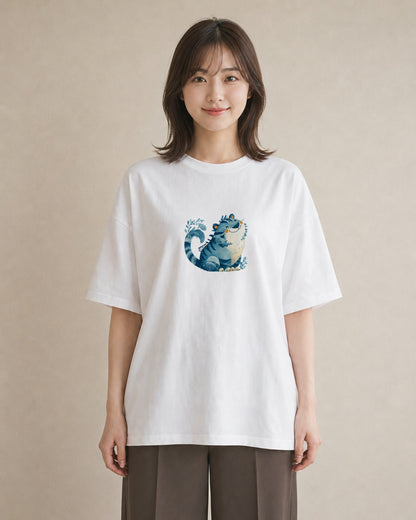 半袖Tシャツ レディース とら 動物 アニマル イラスト きれいめ お揃い 親子 白T