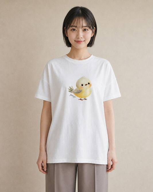 グラフィックTシャツ レディース マメルリハ ペット 動物 イラスト きれいめ 20代 カジュアルコーデ 白T