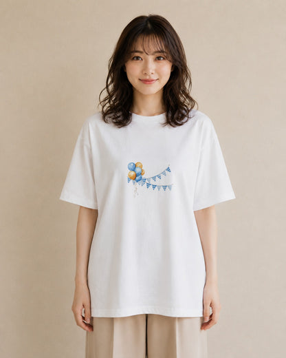 プリントTシャツ レディース 洗濯物 風 ナチュラル アンティーク イラスト シック 親子 20代 白T