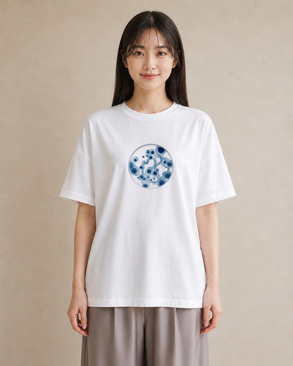 グラフィックTシャツ レディース 蟹座 星空 宇宙 イラスト ラフ お揃い 親子 白T