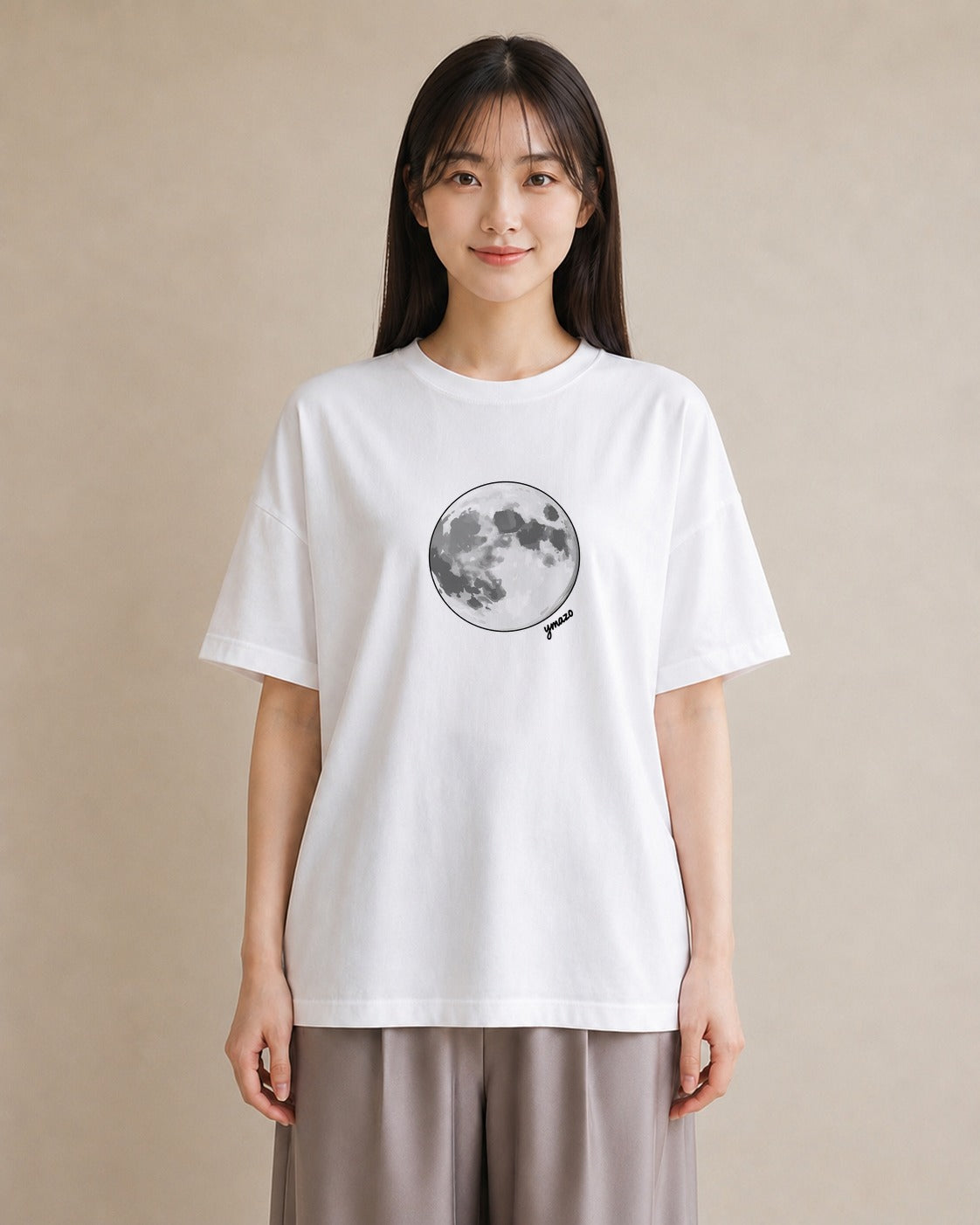 グラフィックTシャツ レディース 青の水彩 風景 ブルー ナチュラル アンティーク イラスト ミニマル ホワイトデー 春服 白T