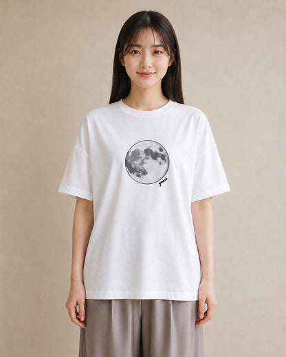 グラフィックTシャツ レディース 青の水彩 風景 ブルー ナチュラル アンティーク イラスト ミニマル ホワイトデー 春服 白T