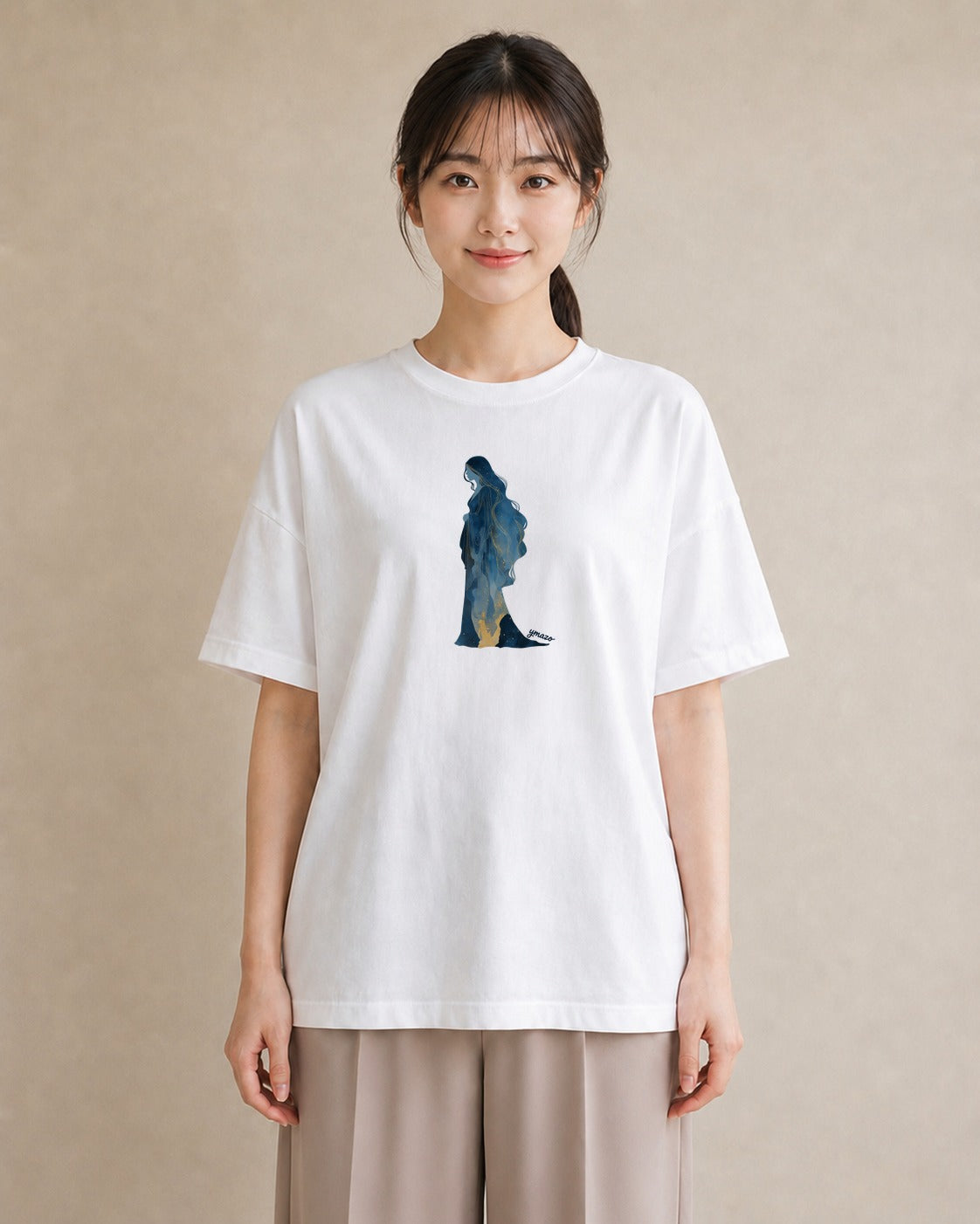 Tシャツ レディース 乙女座 星空 宇宙 イラスト 綿100 デート 白T