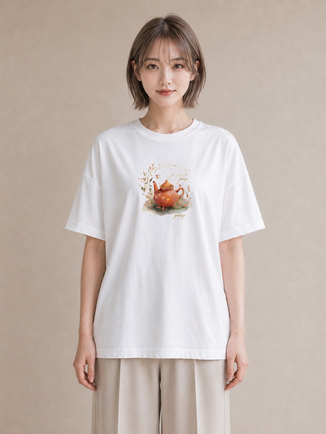 グラフィックTシャツ レディース 抹茶 食べ物 フード イラスト フェミニン ギフト 母の日 白T