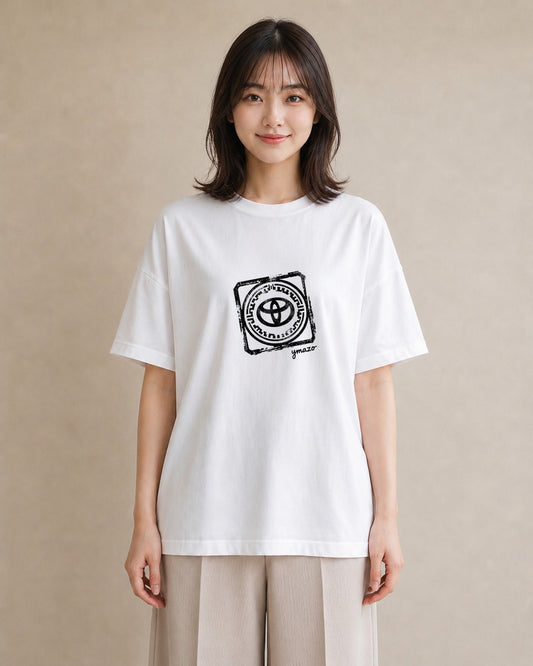 Tシャツ レディース 旅 トラベル スタンプ イラスト ラフカジュアル 20代 カジュアルコーデ 白T