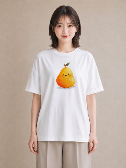 グラフィックTシャツ レディース アボカド 食べ物 フード イラスト ゆるかわ 敬老の日 ホワイトデー 白T