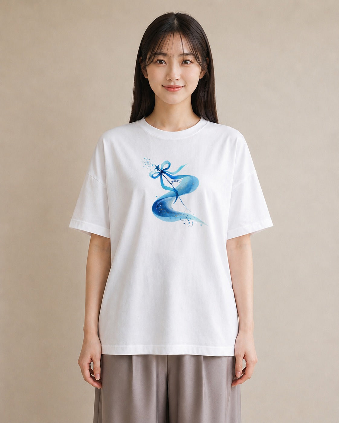 デザインTシャツ レディース 射手座 星空 宇宙 イラスト ミニマル 敬老の日 ホワイトデー 白T