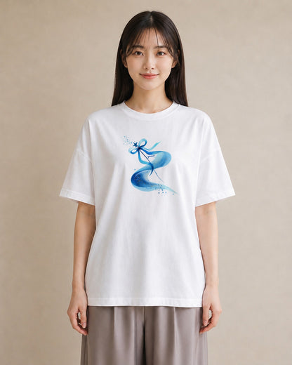 デザインTシャツ レディース 射手座 星空 宇宙 イラスト ミニマル 敬老の日 ホワイトデー 白T