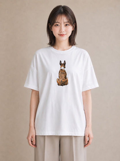 デザインTシャツ レディース 老犬 犬 いぬ イラスト ゆるかわ 夏コーデ 通学 白T