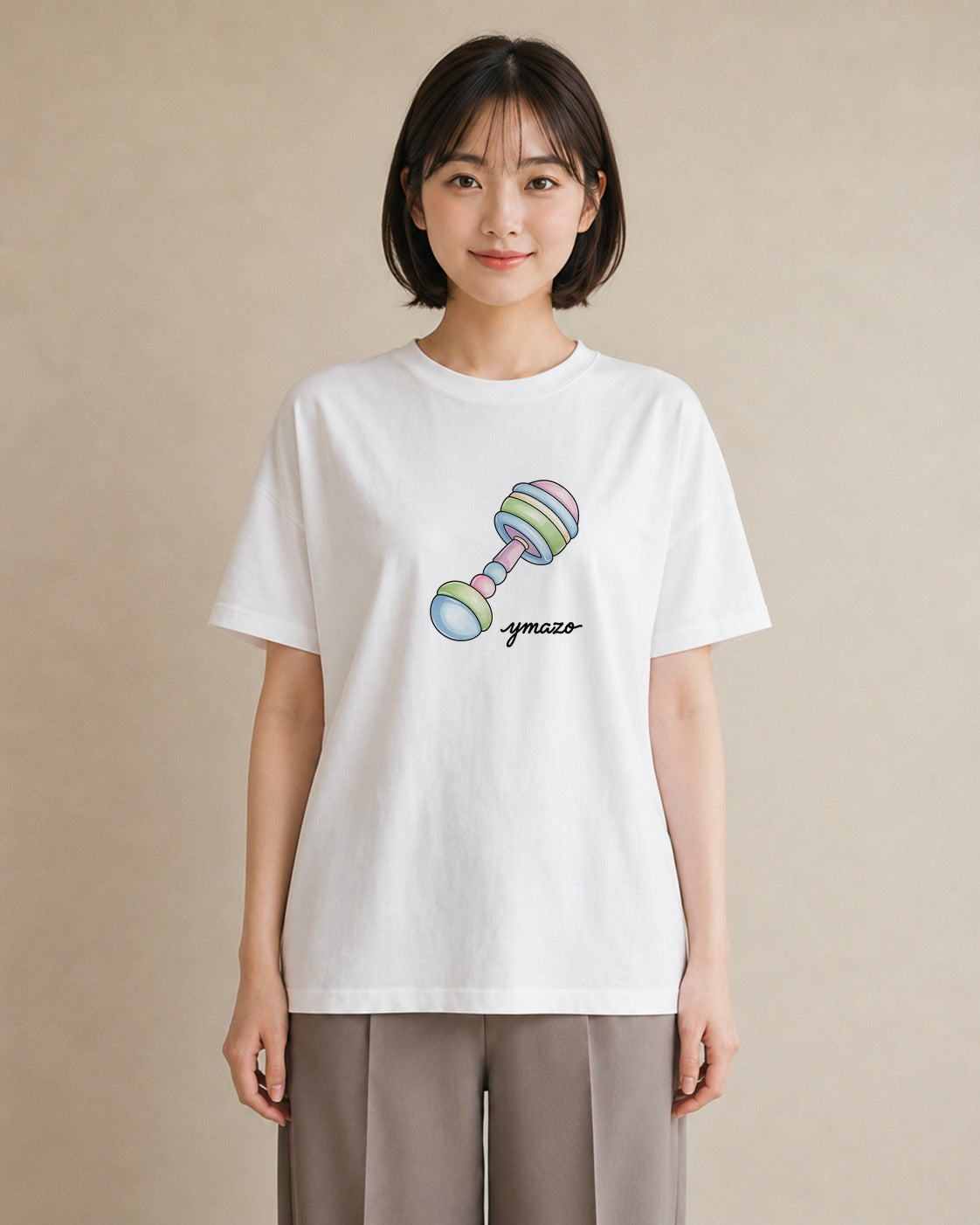 デザインTシャツ レディース 風鈴 ガラス 夏 ナチュラル アンティーク イラスト 通勤 在宅 白T