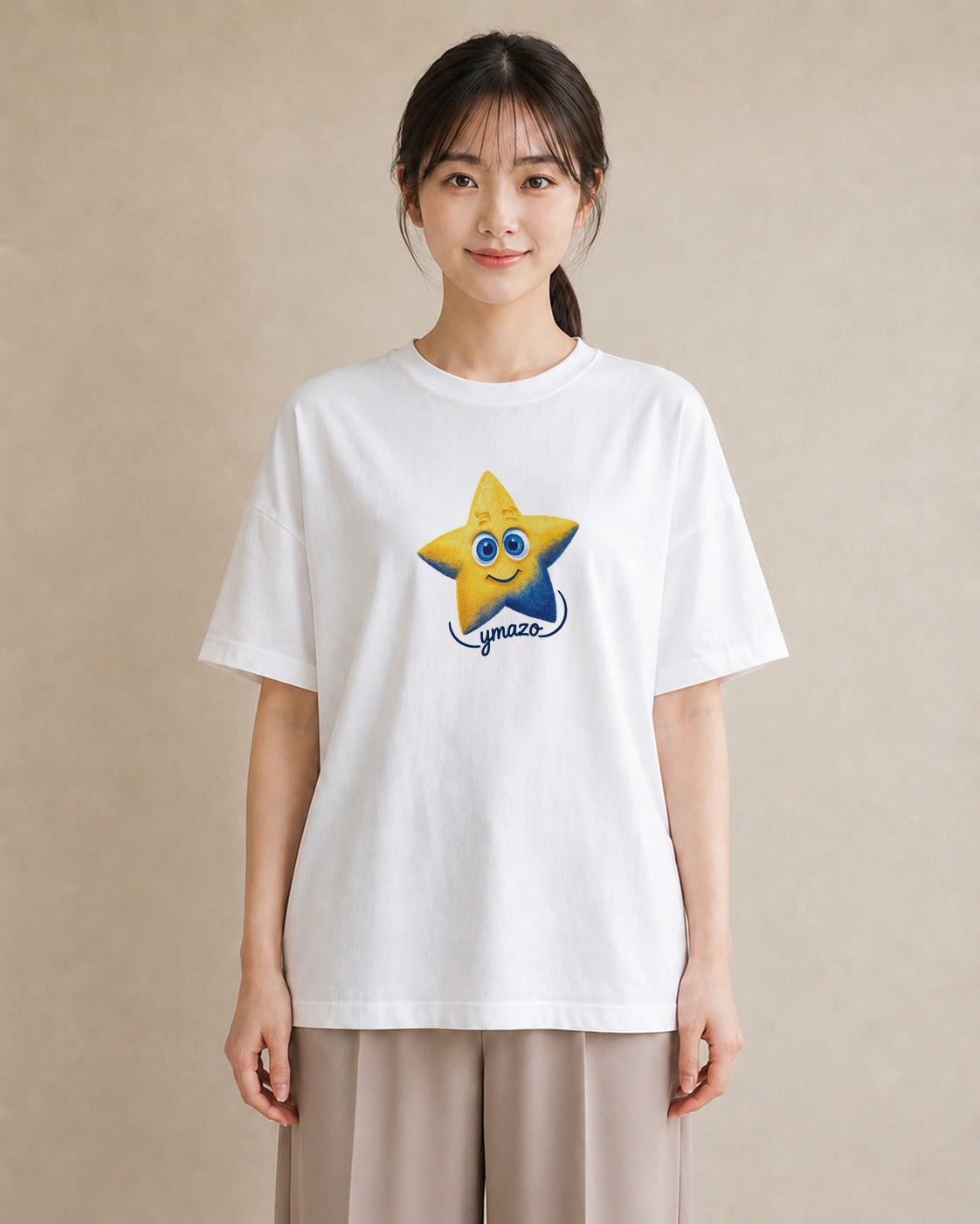 Tシャツ レディース スター 星空 宇宙 イラスト 週末コーデ 敬老の日 白T