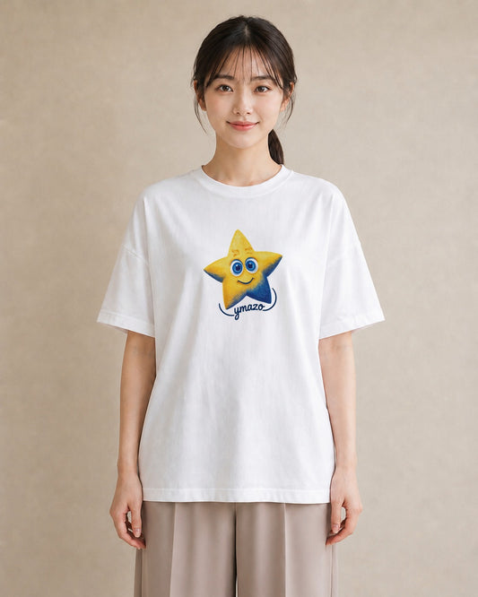 Tシャツ レディース スター 星空 宇宙 イラスト 週末コーデ 敬老の日 白T