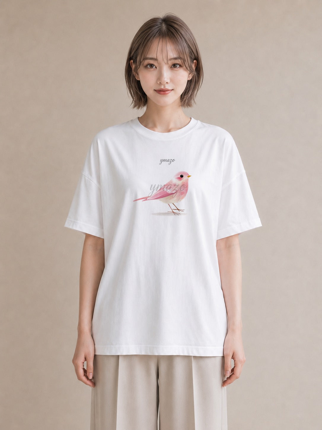 デザインTシャツ レディース ことり ペット 動物 イラスト 手描き風 誕生日プレゼント 綿100 白T