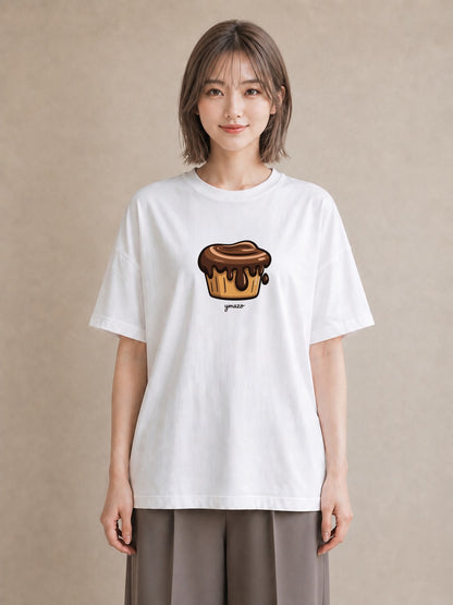 グラフィックTシャツ レディース スイーツ お菓子 デザート イラスト シンプル ビーチ デイリーウェア 白T