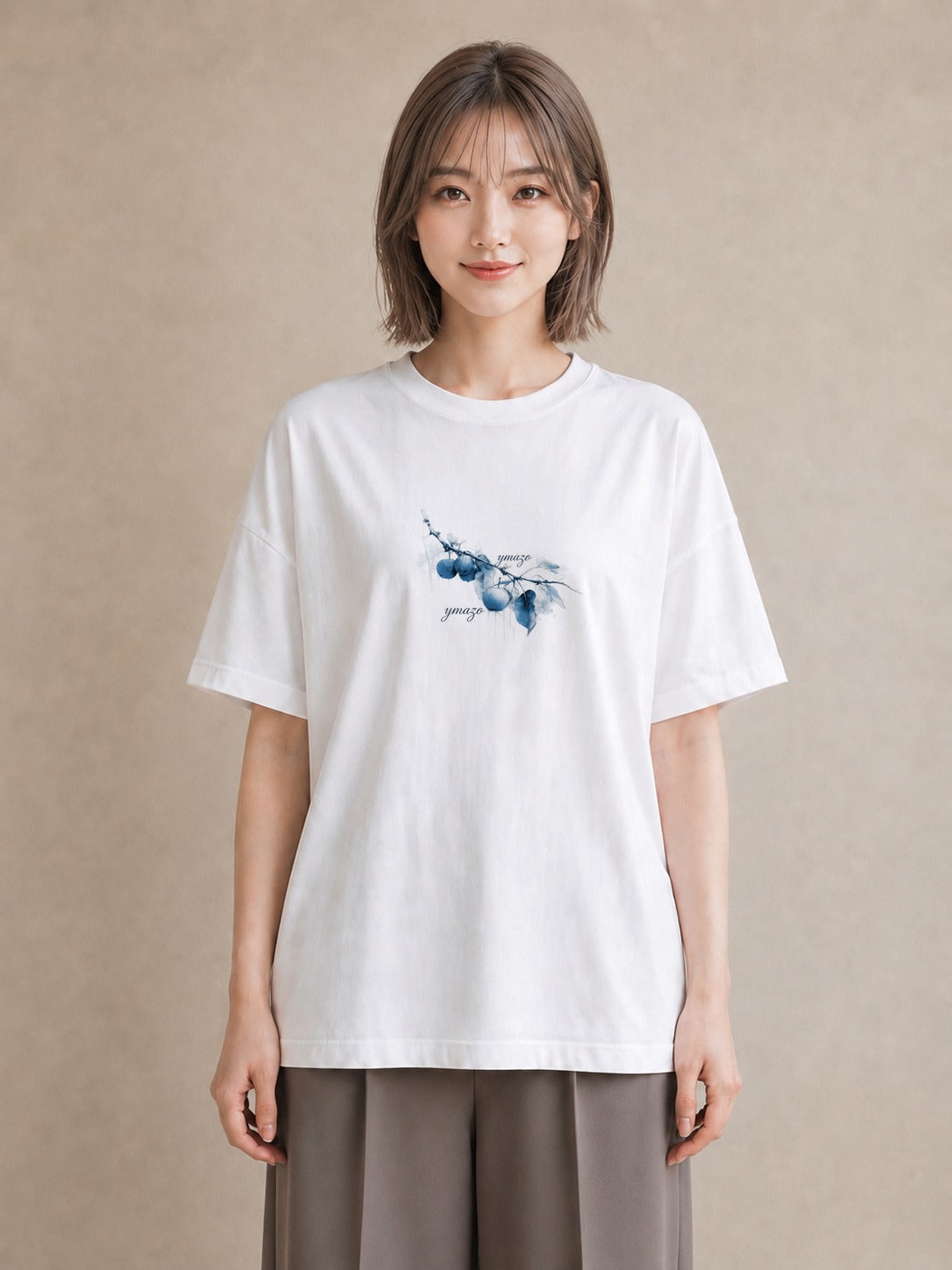 グラフィックTシャツ レディース 雨上がりのベンチ ベンチ ナチュラル アンティーク イラスト カフェコーデ 買い物 夏コーデ 白T