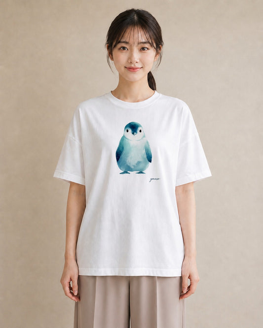 Tシャツ レディース 桜文鳥 ペット 動物 イラスト 抜け感 休日 ペアコーデ 白T