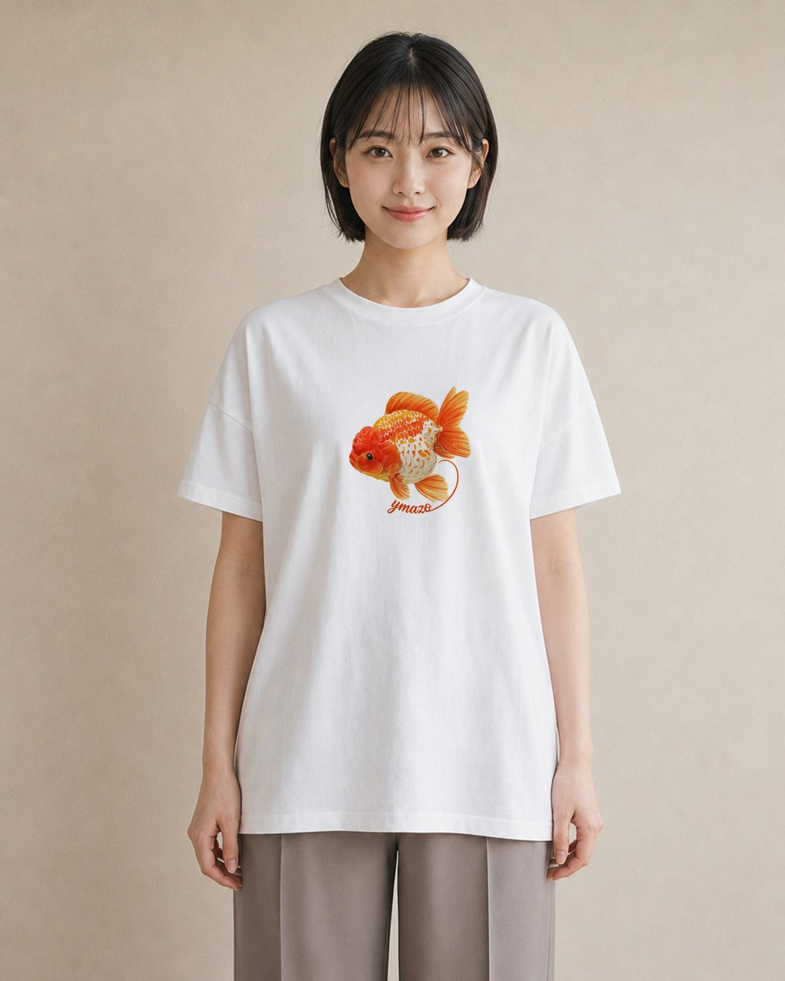 プリントTシャツ レディース カクレクマノミ 海の生き物 海 イラスト 淡色 女性向けギフト 散歩 白T