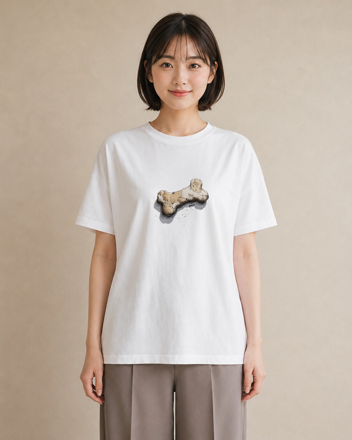プリントTシャツ レディース パン 食べ物 フード イラスト レトロ 女子会 お揃い 白T