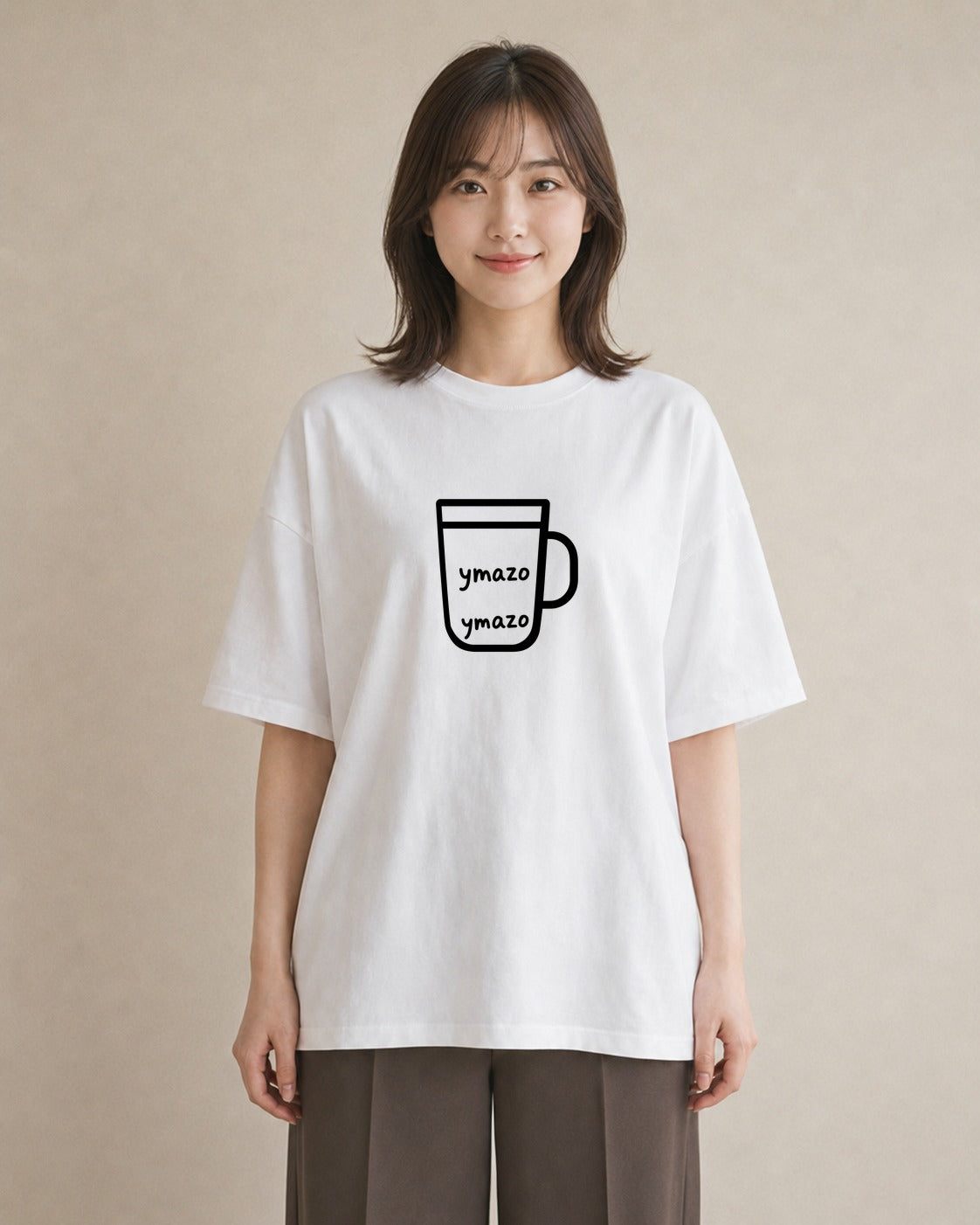 プリントTシャツ レディース コーヒー カフェ 珈琲 イラスト シンプル 女子会 お揃い 白T