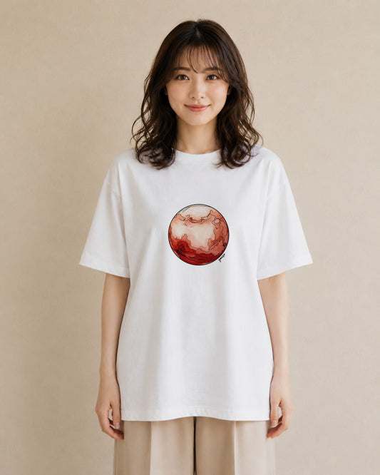 半袖Tシャツ レディース 魚座 星空 宇宙 イラスト ゆるコーデ ホワイトデー 春服 白T