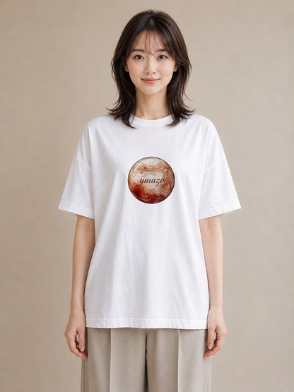 半袖Tシャツ レディース 乙女座 星空 宇宙 イラスト きれいめ 部屋着 女性向けギフト 白T