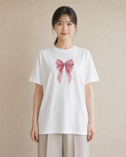 グラフィックTシャツ レディース バレエシューズ バレエ トウシューズ ナチュラル アンティーク イラスト ミニマル デート 帰省 白T
