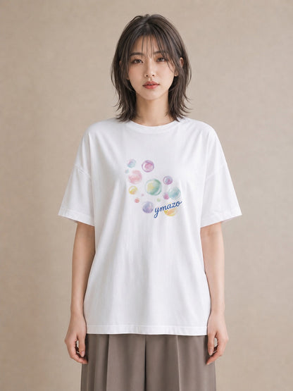 デザインTシャツ レディース わたあめ 食べ物 フード イラスト ボタニカル カフェ服 クリスマス 白T