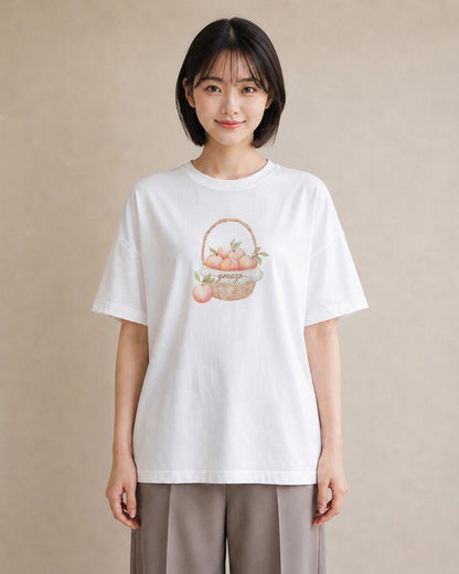 デザインTシャツ レディース 実り 植物 ボタニカル イラスト レトロ 母の日 ビーチ 白T
