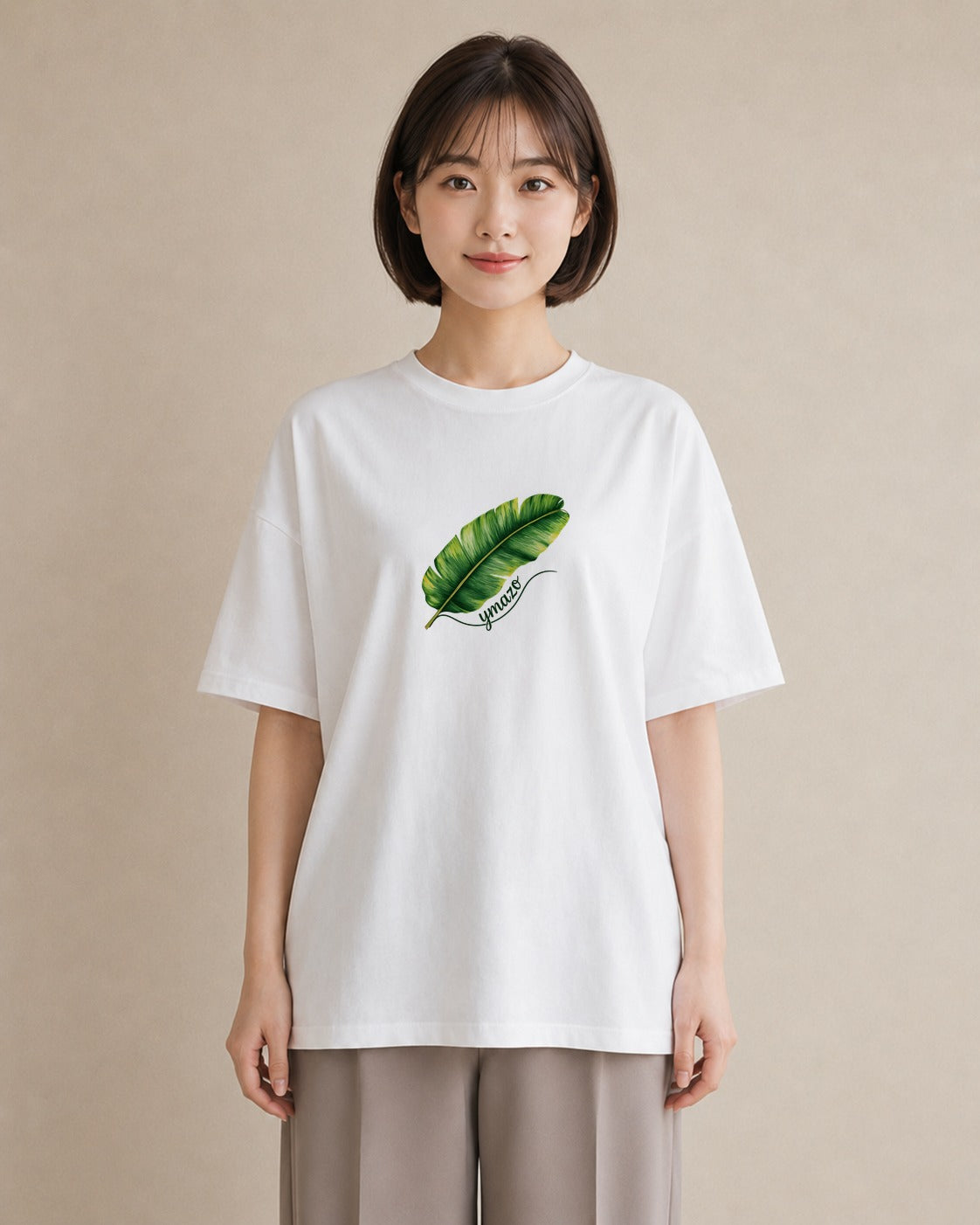 グラフィックTシャツ レディース モンステラ 植物 ボタニカル イラスト ゆるコーデ 旅行 母娘コーデ 白T