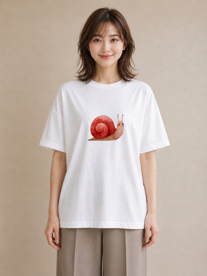 デザインTシャツ レディース チンアナゴ 海の生き物 海 イラスト ポップ カジュアルコーデ 買い物 白T
