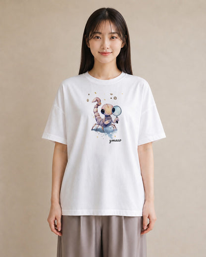 Tシャツ レディース 蠍座 星空 宇宙 イラスト お洒落 週末コーデ 敬老の日 白T