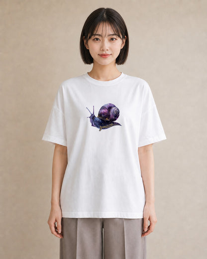 プリントTシャツ レディース ヤドカリ 海の生き物 海 イラスト シンプル 週末コーデ 敬老の日 白T