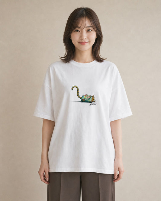 半袖Tシャツ レディース 猫好き 猫 ねこ イラスト レトロ ミセス 春コーデ 白T